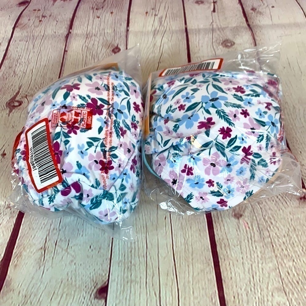 KONA Sol Spaghetti Strap Floral Print Bikini Top Size Small 4-6 NWT - Picture 10 of 10
